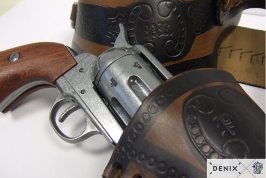 703-c-denix-leather-cartridge-belt-for-one-revolver