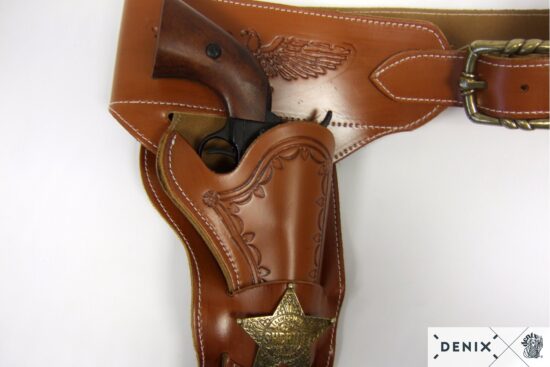 721-d-denix-Leather-cartridge-belt-for-one-revolver
