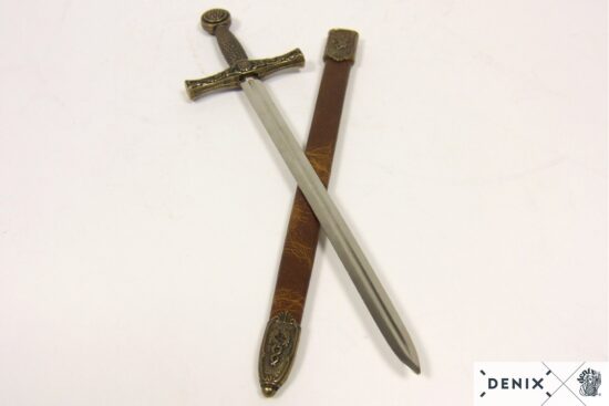 f-3033-1b – denix-Letter-opener-Excalibur-sword-with-scabbard