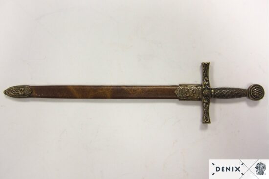 f-3033-4 – denix-Letter-opener-Excalibur-sword-with-scabbard