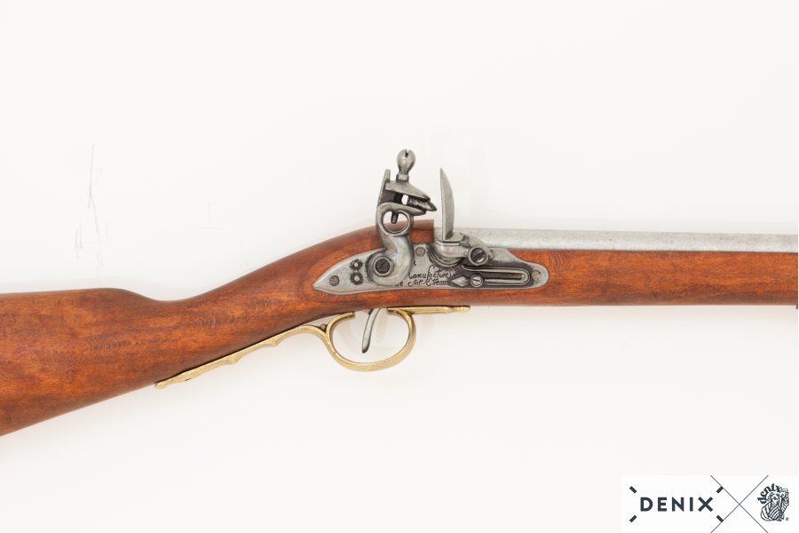 1036-denix-Flintlock-rifle-with-bayonet–France-1806-2