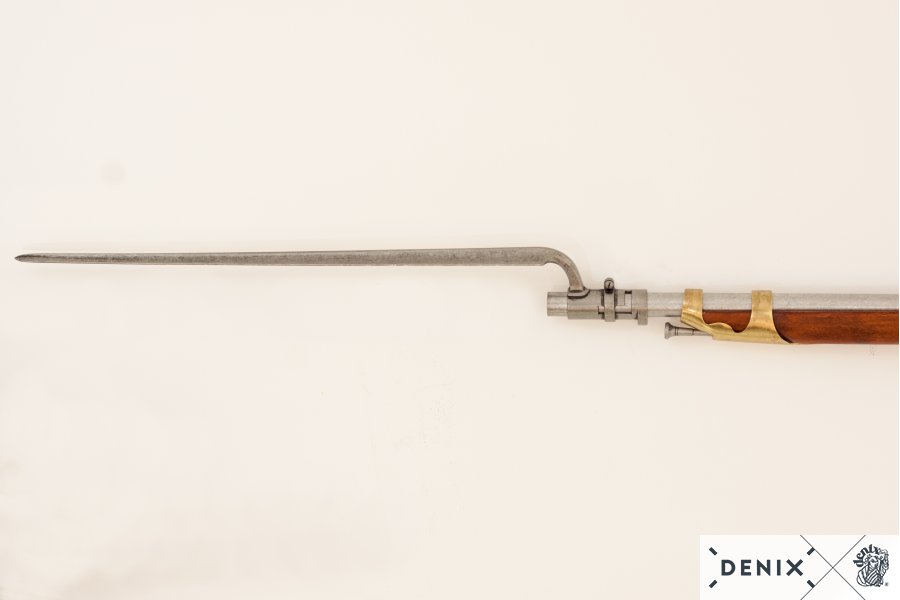 1036-denix-Flintlock-rifle-with-bayonet–France-1806-6