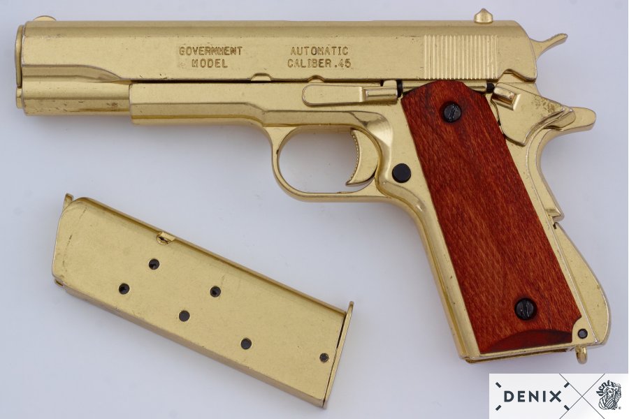 5312-denix-Automatic–45-pistol-M1911A1-USA-1911–WWI—II–8