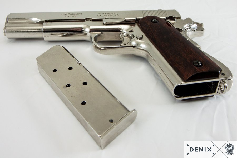 6312-denix-Automatic–45-pistol-M1911A1-USA-1911–WWI—II-4